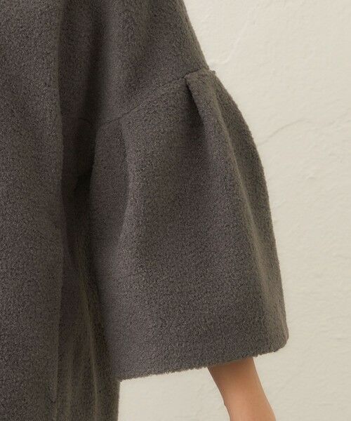 TO BE CHIC / トゥー ビー シック ノーカラージャケット | ベルスリーブカーリーコート | 詳細8