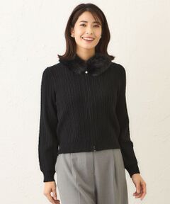 TO BE CHIC / トゥー ビー シック ブルゾン | ファーコンビ ケーブルカーディガン