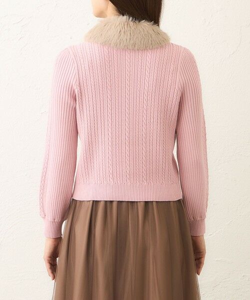 TO BE CHIC / トゥー ビー シック ブルゾン | ファーコンビ ケーブルカーディガン | 詳細8