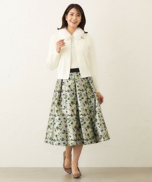 TO BE CHIC / トゥー ビー シック ブルゾン | ファーコンビ ケーブルカーディガン | 詳細1