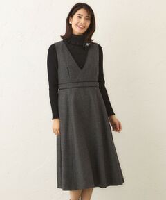TO BE CHIC / トゥー ビー シック ロング・マキシ丈ワンピース | ホームスパン ジャンパースカート