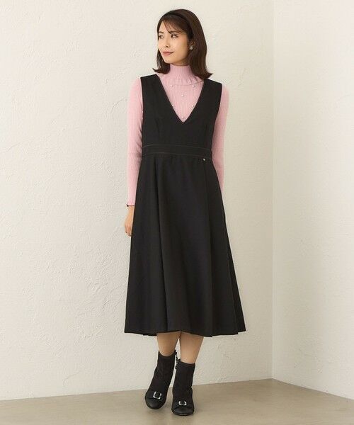 TO BE CHIC / トゥー ビー シック ロング・マキシ丈ワンピース | ホームスパン ジャンパースカート | 詳細2