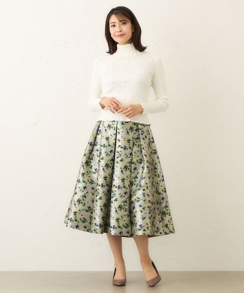 TO BE CHIC / トゥー ビー シック ニット・セーター | パールビジュー ケーブルリブニット | 詳細1