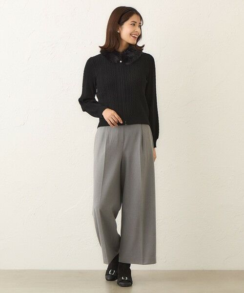 TO BE CHIC / トゥー ビー シック その他パンツ | ウォームジョーゼット ワイドパンツ | 詳細1