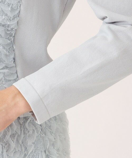 TO BE CHIC / トゥー ビー シック ブルゾン | フェザー刺しゅう コンビカーディガン | 詳細8