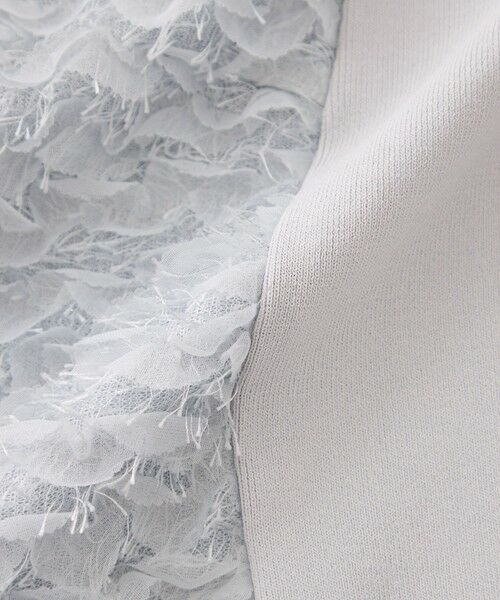 TO BE CHIC / トゥー ビー シック ブルゾン | フェザー刺しゅう コンビカーディガン | 詳細10