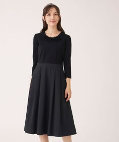 TO BE CHIC / トゥー ビー シック ロング・マキシ丈ワンピース | チュールブレード ニットワンピース