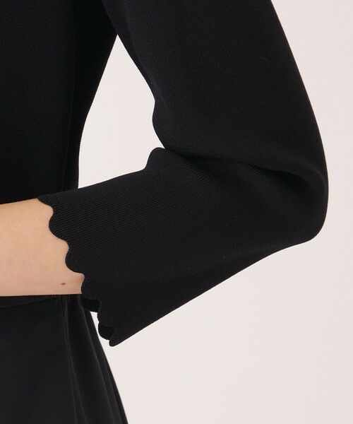 TO BE CHIC / トゥー ビー シック ロング・マキシ丈ワンピース | チュールブレード ニットワンピース | 詳細8