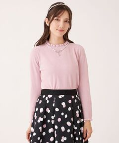 TO BE CHIC / トゥー ビー シック ニット・セーター | レーヨンモール フリルハイネックニット