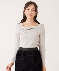 TO BE CHIC / トゥー ビー シック ニット・セーター | リボンオフタートル ニット