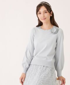 TO BE CHIC / トゥー ビー シック ニット・セーター | ニットコサージュ プルオーバー