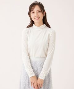 TO BE CHIC / トゥー ビー シック カットソー | シアーベロア ハイネックカットソー