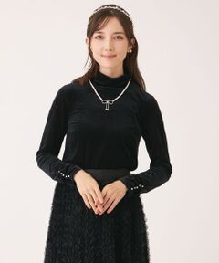 TO BE CHIC / トゥー ビー シック カットソー | シアーベロア ハイネックカットソー