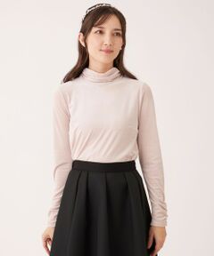 TO BE CHIC / トゥー ビー シック カットソー | シアーベロア ハイネックカットソー