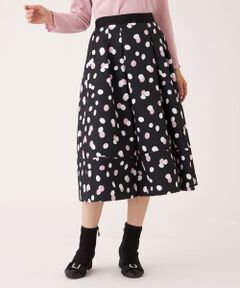 TO BE CHIC / トゥー ビー シック ロング・マキシ丈スカート | ランダムドット グログランタックスカート