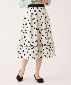 TO BE CHIC / トゥー ビー シック ロング・マキシ丈スカート | ランダムドット グログランタックスカート