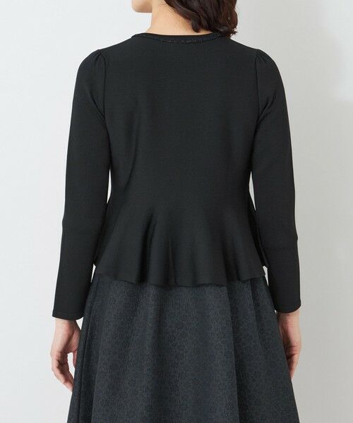 TO BE CHIC / トゥー ビー シック ブルゾン | ペプラムフレア ニットジャケット | 詳細5