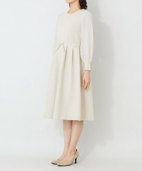 TO BE CHIC / トゥー ビー シック ロング・マキシ丈ワンピース | ふくれジャカード ニットコンビドレス | 詳細5