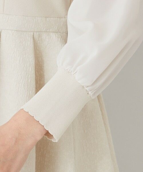 TO BE CHIC / トゥー ビー シック ロング・マキシ丈ワンピース | ふくれジャカード ニットコンビドレス | 詳細8