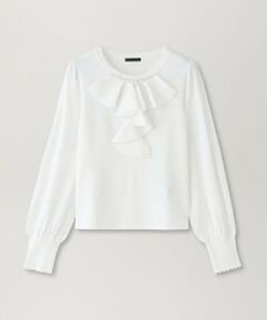 TO BE CHIC / トゥー ビー シック ニット・セーター | フロントラッフルフリル ニット