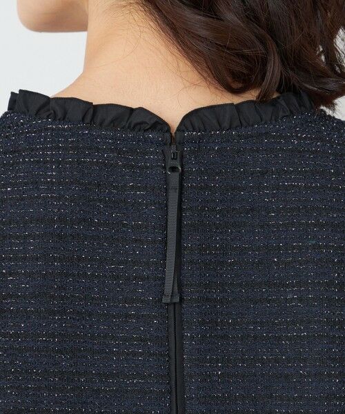 TO BE CHIC / トゥー ビー シック カットソー | MIXツイードドッキング チュニック | 詳細9