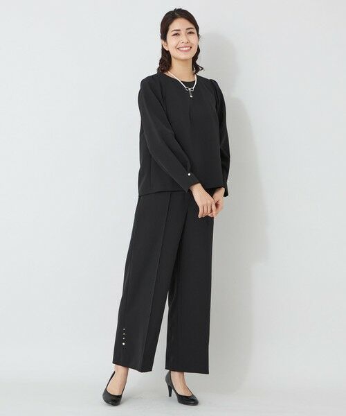 TO BE CHIC / トゥー ビー シック その他パンツ | デュアルストレッチ ワイドパンツ | 詳細1