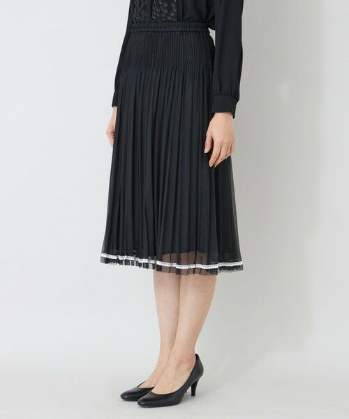 TO BE CHIC / トゥー ビー シック ロング・マキシ丈スカート | 配色レース プリーツスカート | 詳細5