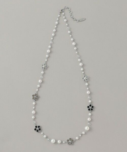 TO BE CHIC / トゥー ビー シック ネックレス・ペンダント・チョーカー | フラワービジューネックレス（シルバー1）