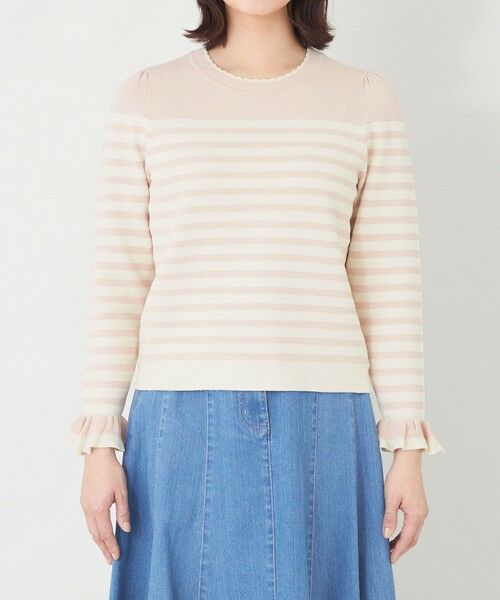 TO BE CHIC / トゥー ビー シック ニット・セーター | スパンコール ボーダーニット | 詳細3