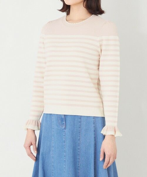 TO BE CHIC / トゥー ビー シック ニット・セーター | スパンコール ボーダーニット | 詳細4