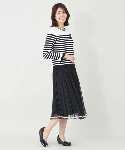 TO BE CHIC / トゥー ビー シック ニット・セーター | スパンコール ボーダーニット | 詳細1