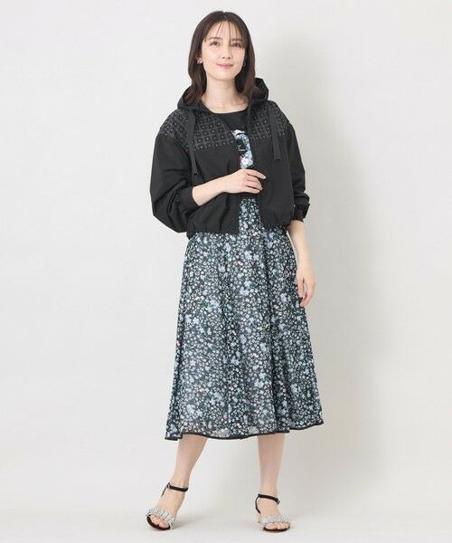 TO BE CHIC / トゥー ビー シック ノーカラージャケット | エンブロイダリーフーデット ブルゾン | 詳細4