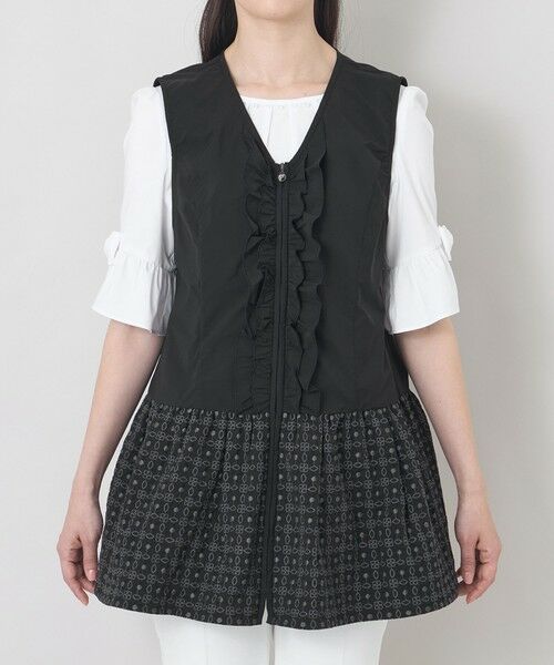 TO BE CHIC / トゥー ビー シック ノーカラージャケット | エンブロイダリーエレガンス ジレ | 詳細4