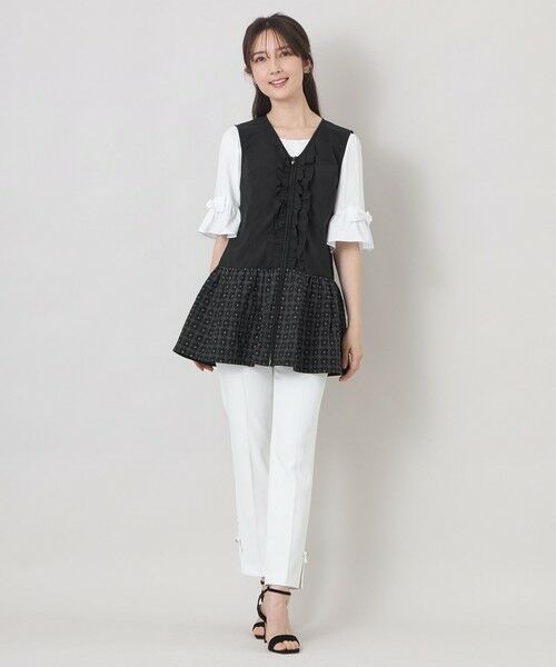 TO BE CHIC / トゥー ビー シック ノーカラージャケット | エンブロイダリーエレガンス ジレ | 詳細1