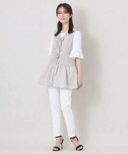 TO BE CHIC / トゥー ビー シック ノーカラージャケット | エンブロイダリーエレガンス ジレ | 詳細2