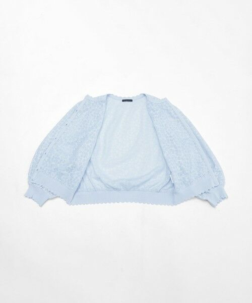 TO BE CHIC / トゥー ビー シック ブルゾン | ジャカードレースコンビ カーディガン | 詳細12