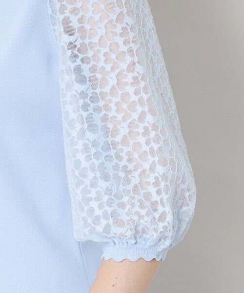 TO BE CHIC / トゥー ビー シック ニット・セーター | ジャカードレースコンビ ニットプルオーバー | 詳細8