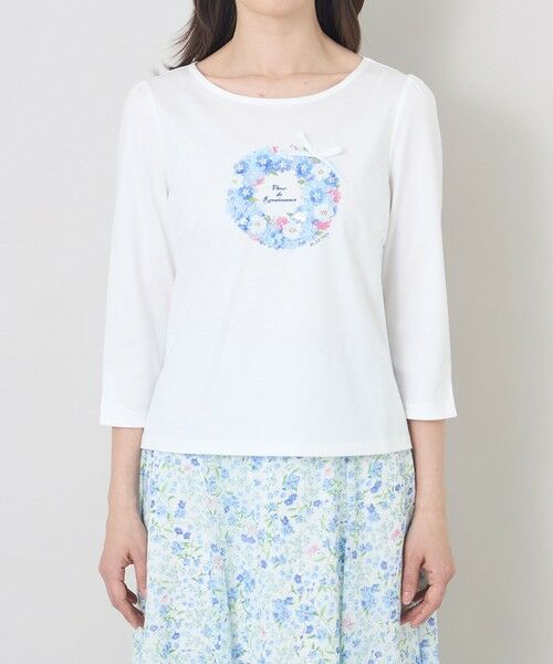 TO BE CHIC / トゥー ビー シック カットソー | フルールモチーフ カットソー | 詳細3