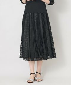 TO BE CHIC / トゥー ビー シック ロング・マキシ丈スカート | ジャカードレース プリーツスカート