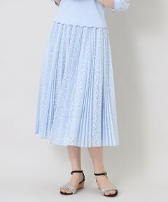 TO BE CHIC / トゥー ビー シック ロング・マキシ丈スカート | ジャカードレース プリーツスカート