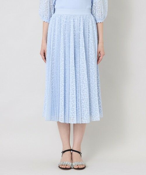 TO BE CHIC / トゥー ビー シック ロング・マキシ丈スカート | ジャカードレース プリーツスカート | 詳細5