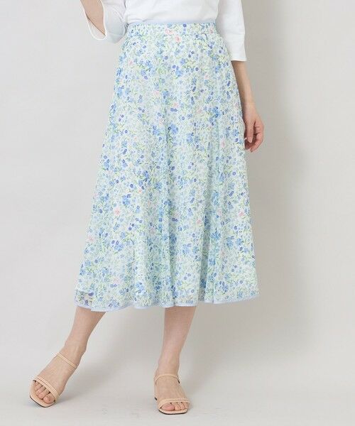 TO BE CHIC / トゥー ビー シック ロング・マキシ丈スカート | プチフルール マーメイドスカート（オフホワイト1）