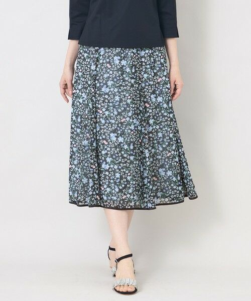 TO BE CHIC / トゥー ビー シック ロング・マキシ丈スカート | プチフルール マーメイドスカート（ブラック1）