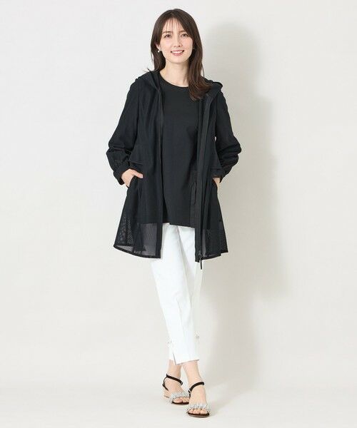 TO BE CHIC / トゥー ビー シック ノーカラージャケット | ラッセルエアリー ロングブルゾン | 詳細2