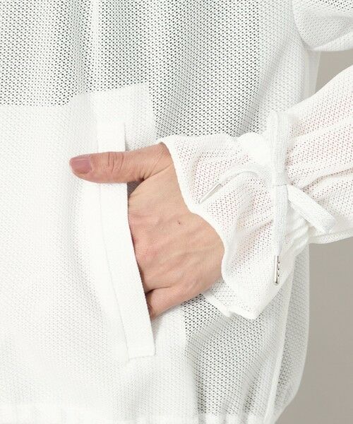 TO BE CHIC / トゥー ビー シック ノーカラージャケット | ラッセルエアリー フリルショートブルゾン | 詳細7