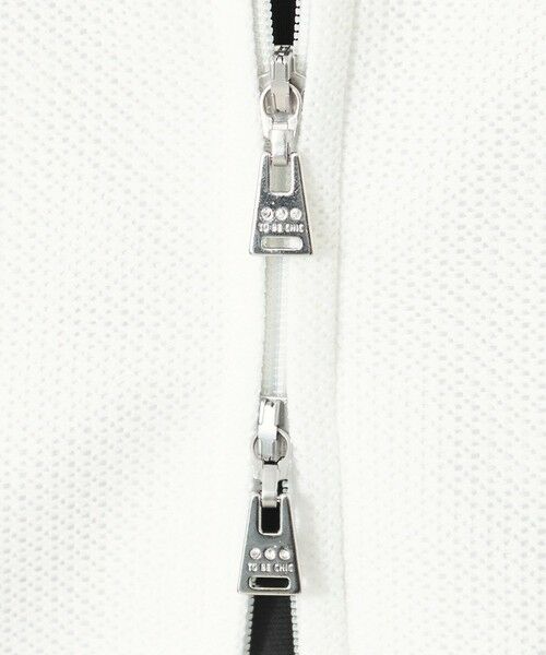 TO BE CHIC / トゥー ビー シック ノーカラージャケット | ラッセルエアリー フリルショートブルゾン | 詳細8