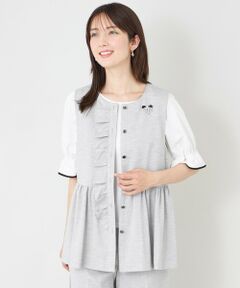 TO BE CHIC / トゥー ビー シック ノーカラージャケット | サマーコンフォート リュクスフリル ジレ