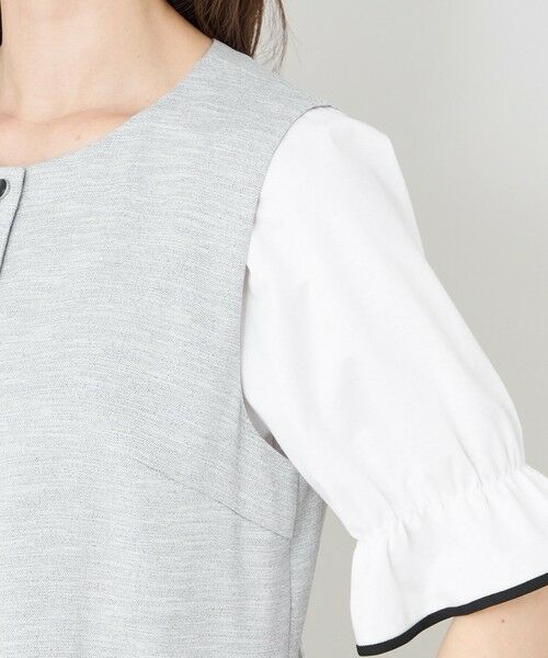 TO BE CHIC / トゥー ビー シック ノーカラージャケット | サマーコンフォート リュクスフリル ジレ | 詳細6