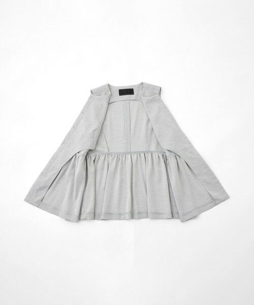 TO BE CHIC / トゥー ビー シック ノーカラージャケット | サマーコンフォート リュクスフリル ジレ | 詳細8