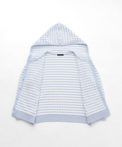 TO BE CHIC / トゥー ビー シック ブルゾン | エアリーボーダー ニットパーカー | 詳細8